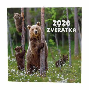 Zvířátka 2026 - nástěnný kalendář