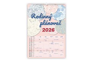 Rodinný plánovač 2026 - nástěnný kalendář
