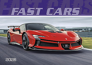 Fast cars 2026 - nástěnný kalendář