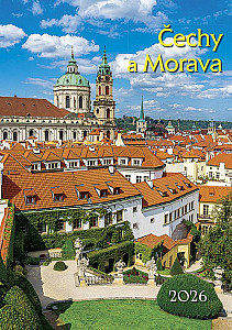 Čechy a Morava 2026 - nástěnný kalendář