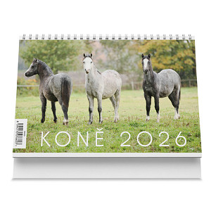 Koně 2026 - stolní kalendář