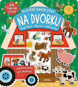 Plstěné samolepky Na dvorku