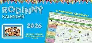 Rodinný kalendář 2026 - stolní kalendář
