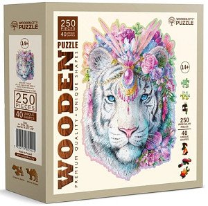 Dřevěné puzzle Mystický tygr 250 dílků