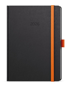Denní diář 2026 David Nora A5 oranžová