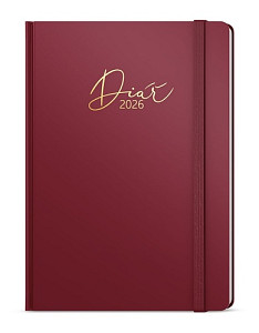 Týdenní diář 2026 Oskar Luxi A5 bordó