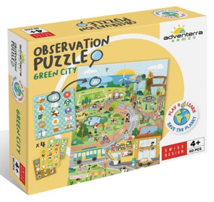 Postřehové puzzle Ekologické město