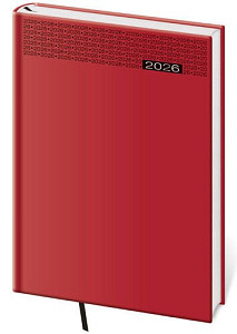 Týdenní diář 2026 B5 Gommato červený