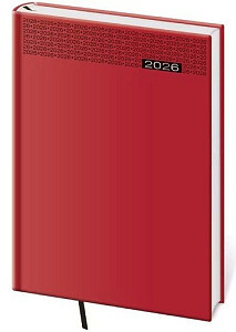 Denní diář 2026 A5 Gommato červený