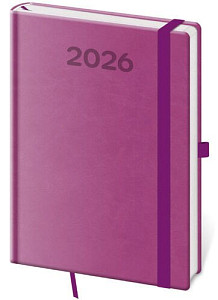 Denní diář 2026 A5 Print Pop fialový
