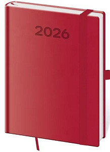 Týdenní diář 2026 B6 Print Pop malinový