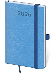 Kapesní diář 2026 Print Pop světle modrý