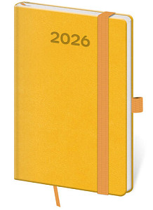 Kapesní diář 2026 Print Pop žlutý