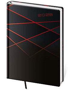 Denní diář 2026 A5 Vario Black design