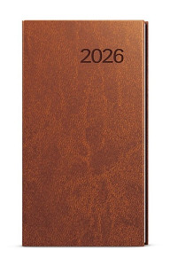Týdenní diář 2026 Jakub Vivella kapesní hnědá