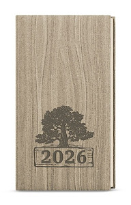 Týdenní diář 2026 Jakub Wood kapesní světle hnědá