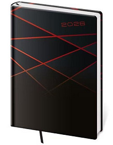 Týdenní diář 2026 A5 Vario Black design