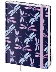 Týdenní diář 2026 A5 Vario Dragonfly s gumičkou