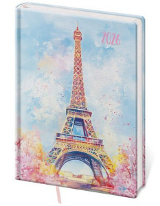 Týdenní diář 2026 A5 Vario Lyra Paris