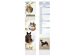 Zvířata 2026 - nástěnný kalendář