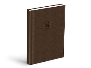 Diář 2026 D801 PU dark brown