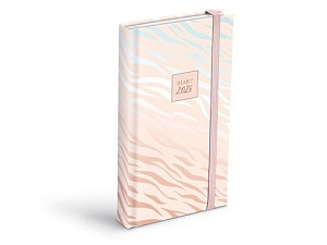 Diář 2026 D802 Lamino 2 s gumkou 90x170mm