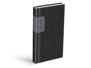 Diář 2026 D802 PU gray/dark gray 90x170mm