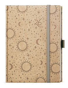 Týdenní diář 2026 Prokop Vivella extra B6 béžová Hvězdy