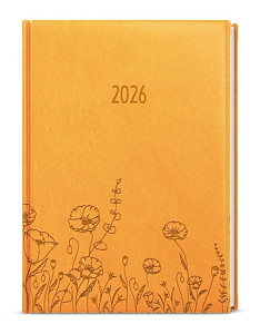 Týdenní diář 2026 Prokop Vivella extra B6 okrová Louka