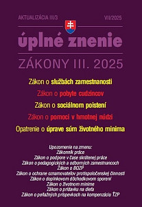 Aktualizácia III/3 2025 Zamestnanosť a pobyt cudzincov