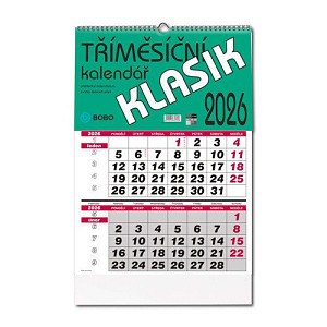 Klasik 2026  nástěnný kalendář