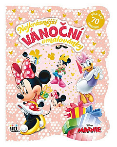 Nejkrásnější vánoční omalovánky se samolepkami Minnie