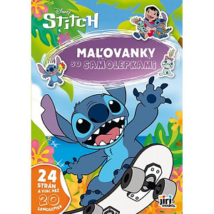 Maľovanky A4 so samolepkami Stitch