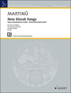 Nové slovenské písně pro zpěv a klavír