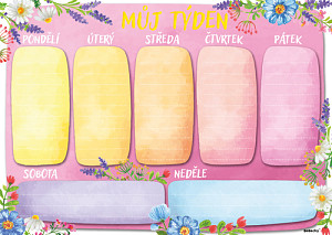 Týdenní plánovač A4 Barevný