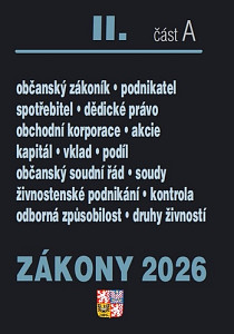 Zákony II A/2026 – Občanský zákoník