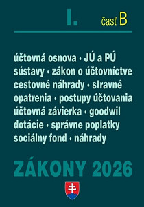 Zákony I B 2026 – účtovné zákony