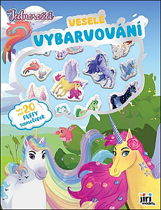 Veselé vybarvování se super samolepkami Jednorožci