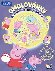 Omalovánky se svítícími samolepkami Prasátko Peppa