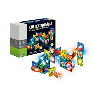 Kuličkodráha magnetická se světlem 49ks