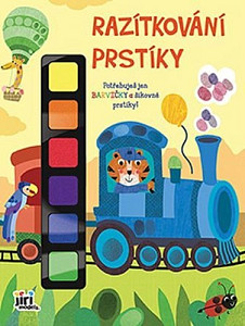 Razítkování prstíky Vlak