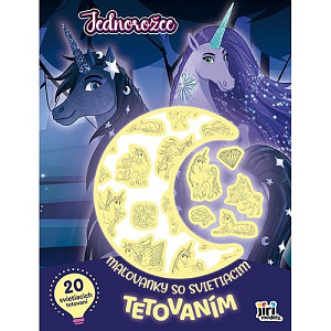 Maľovanky so svietiacim tetovaním Jednorožce