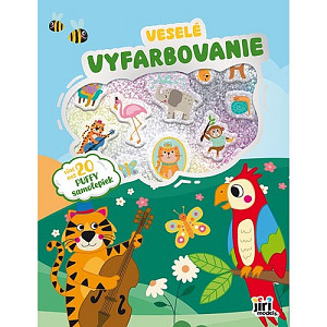 Veselé vyfarbovanie so super samolepkami Zvieratká