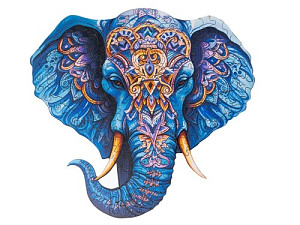 Dřevěné puzzle Slon