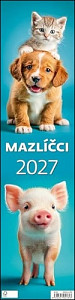 Mazlíčci vázanka 2027 - nástěnný kalendář