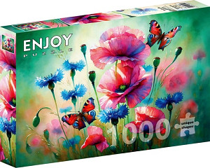 Puzzle Motýlí zahrada 1000 dílků