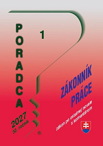 Poradca 1/2027 - Zákonník práce s komentárom