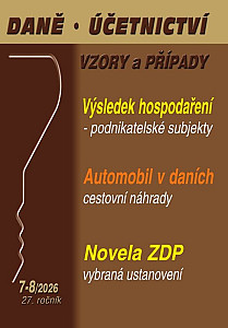 Daně, účetnictví, vzory a přípa 7-8/2026