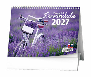 Levandule 2027 - stolní kalendář