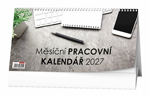 Měsíční pracovní kalendář 2027 - stolní kalendář